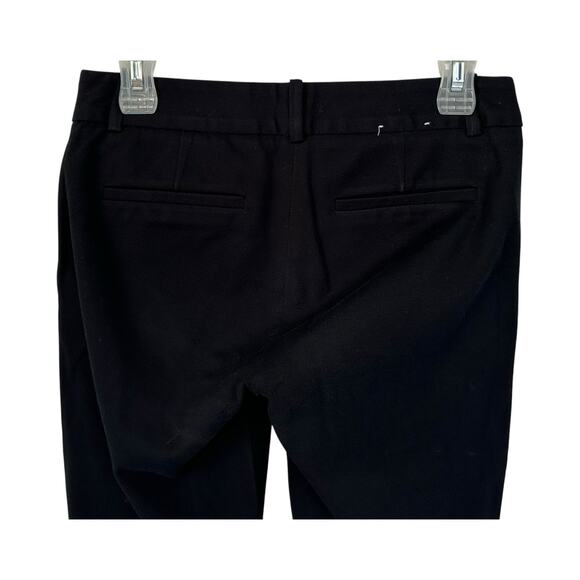 J. Crew Winnie Pant in Black Stretch Twill Cotton Low-Rise Ankle Size 0 - Picture 9 of 11